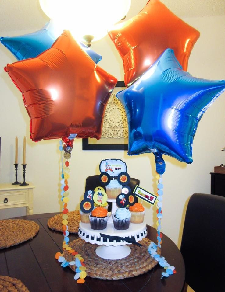 Dragon Ball Z Gift Ideas For Boyfriend
 Dragon Ball Z birthday themed theme cupcakes cupcake party