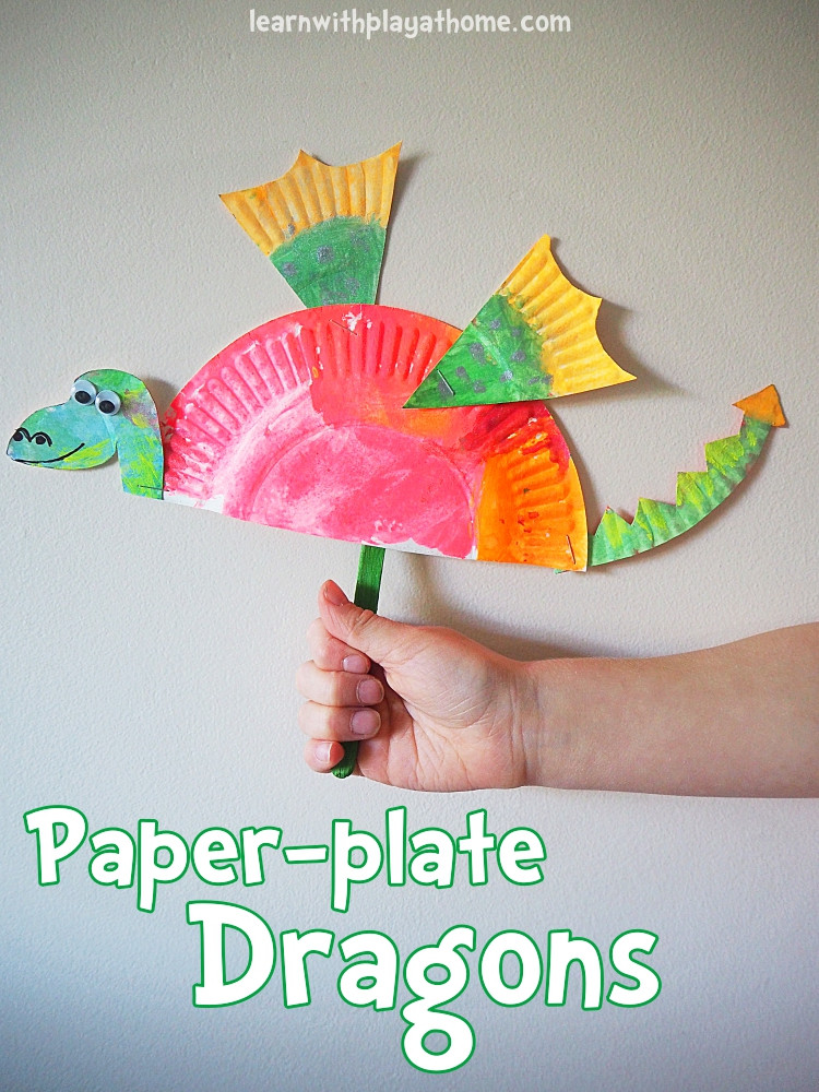 Dragon Craft For Kids
 Learn with Play at Home Simple Paper Plate Dragon Craft