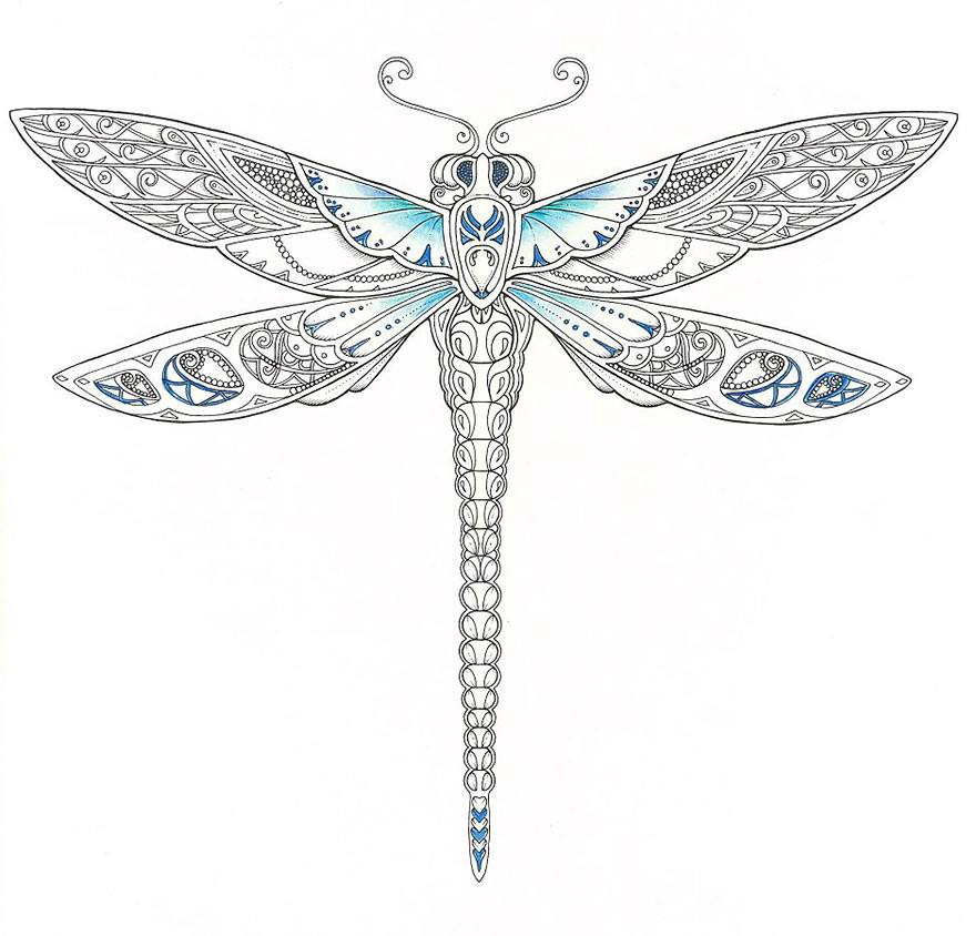 Dragonfly Coloring Pages For Adults
 These Coloring Books Specifically For Adults Have Gone Viral