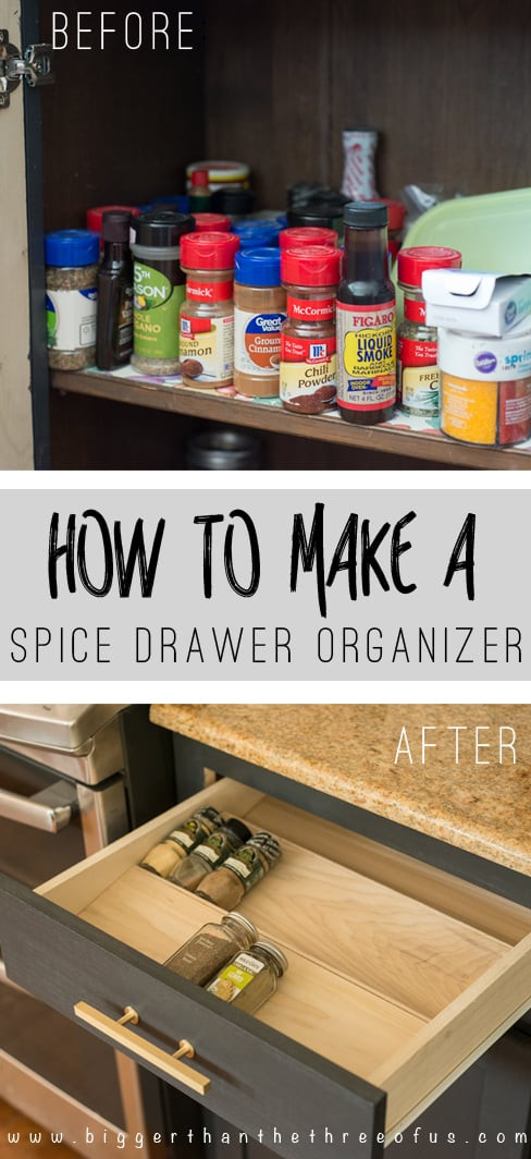 Drawer Organizers DIY
 Get Organized with this DIY Spice Drawer Organizer