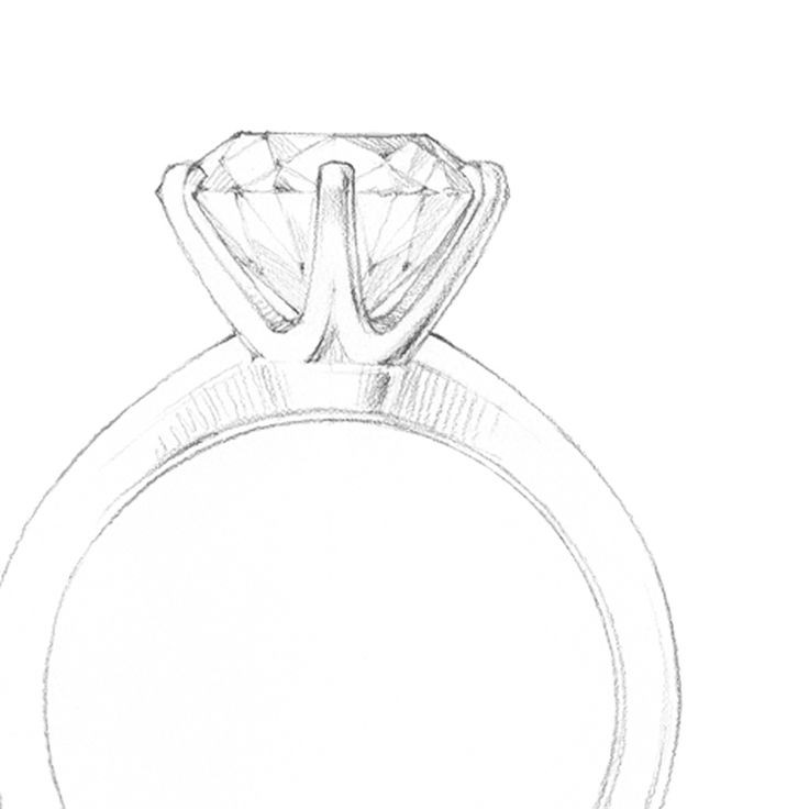Drawings Of Wedding Rings
 The Tiffany Setting
