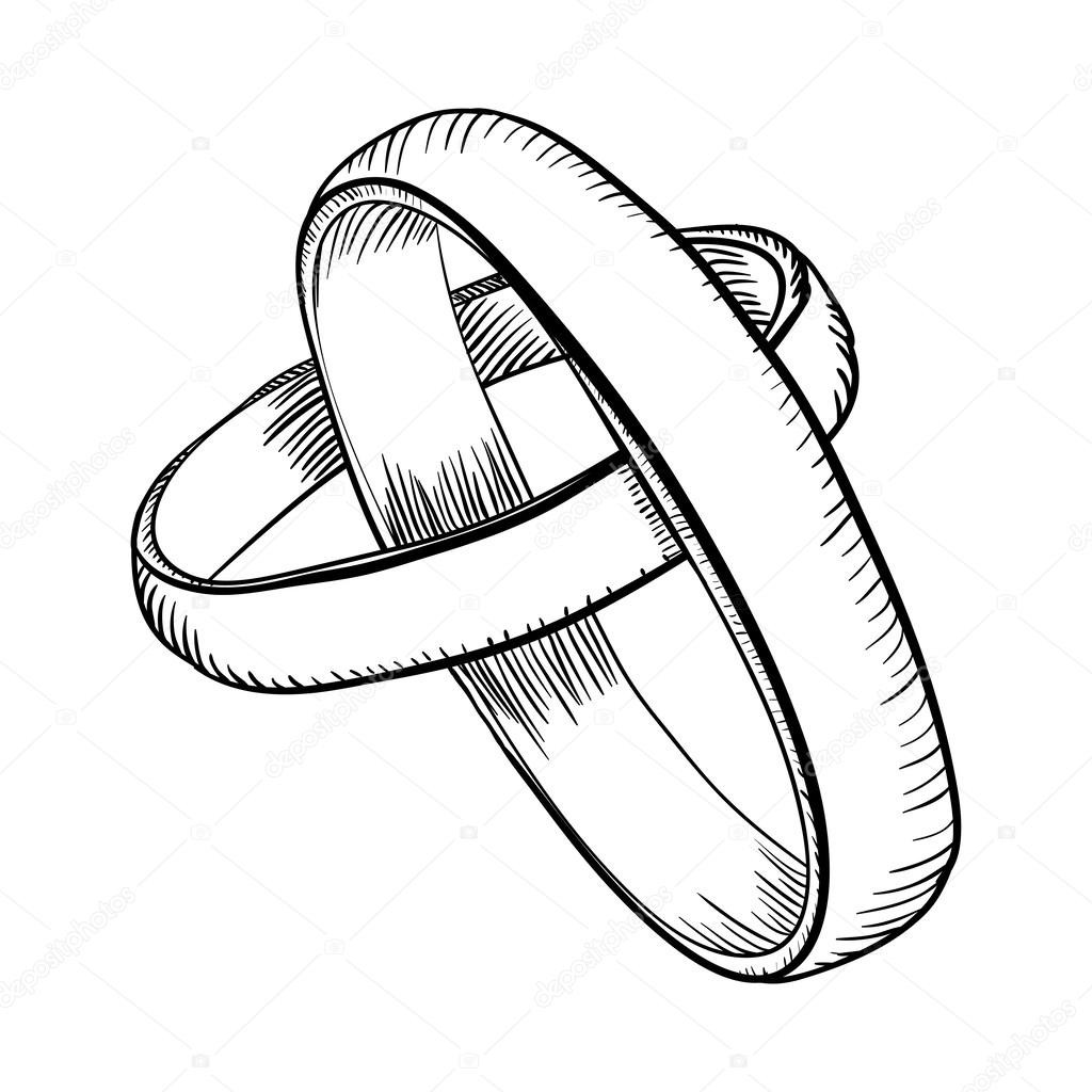 Drawings Of Wedding Rings
 Engagement Rings Cartoon