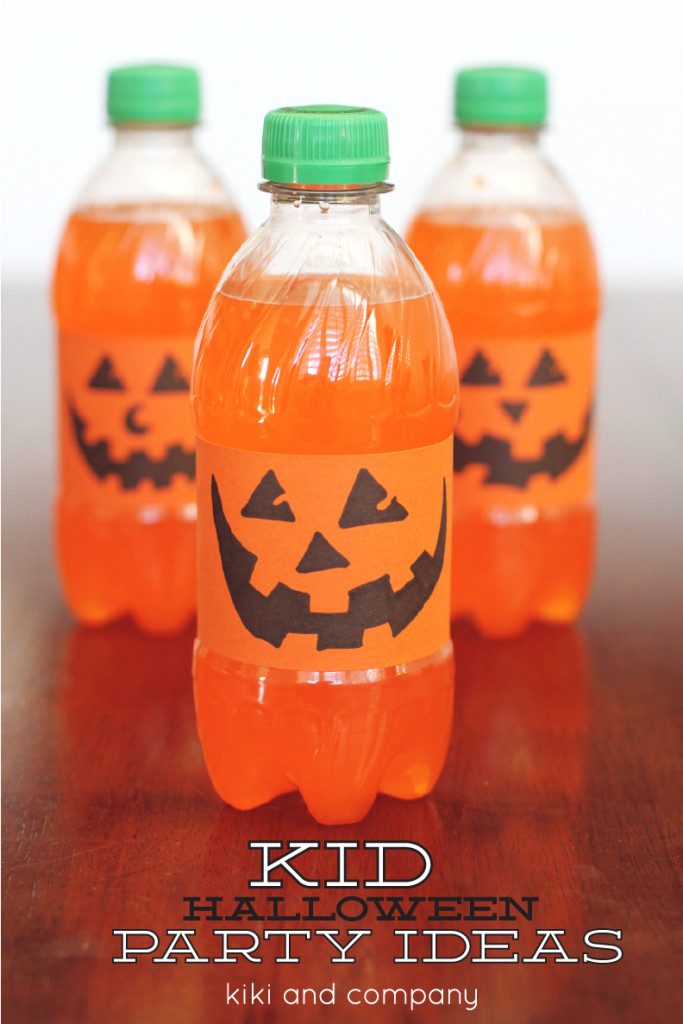 Drink Ideas For Kids Halloween Party
 Orange Pumpkin drinks Halloween idea tutorial