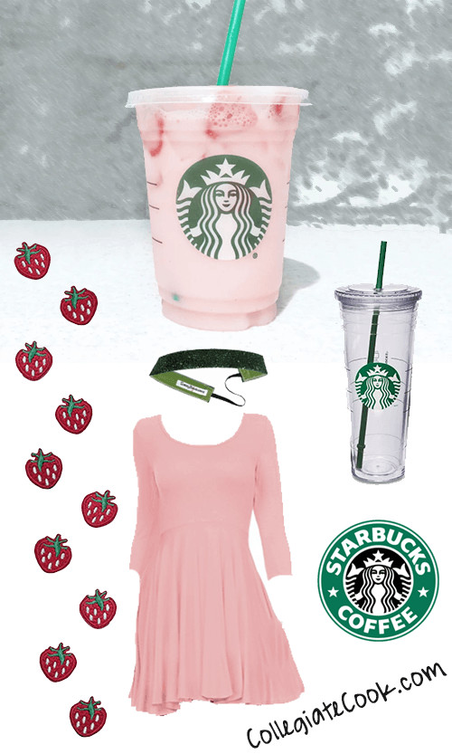 Drinks Halloween Costumes
 Starbucks Pink Drink Costume Collegiate Cook