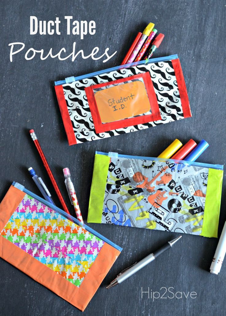 Duct Tape Projects For Kids
 Duct Tape Pencil Pouches Easy Back to School Craft