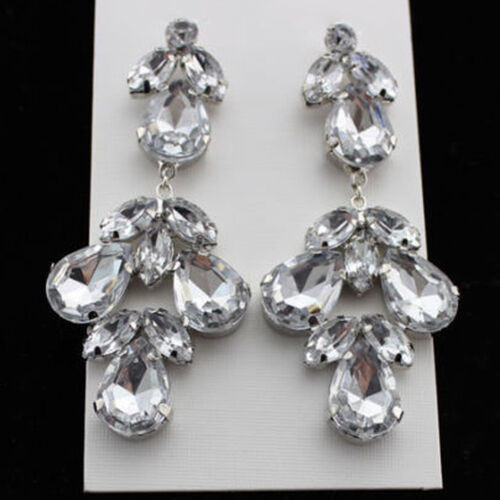 Earrings For Prom
 Hot e Fashion Rhinestone Crystal Dangle Drop Chandelier