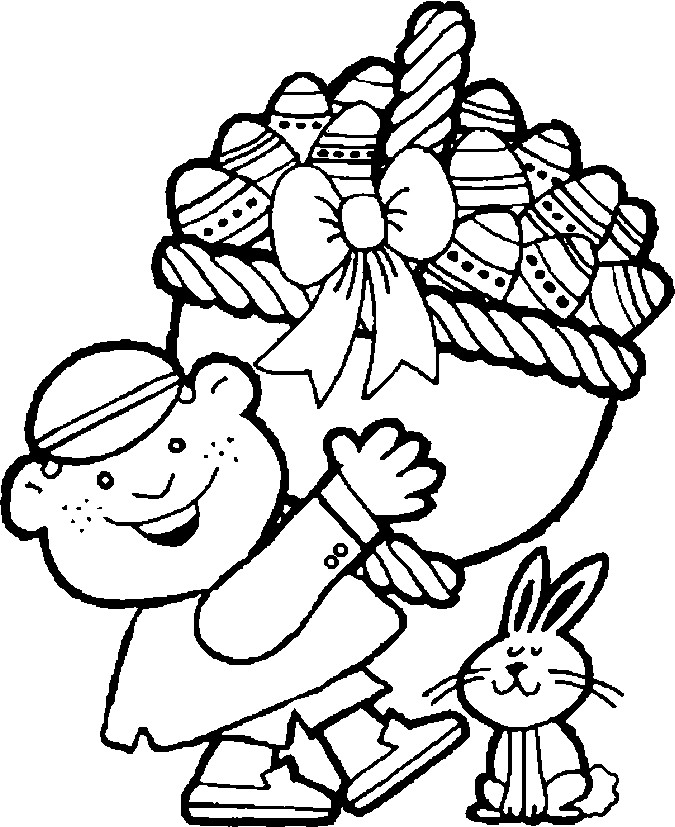 Easter Coloring Pages Free Printable
 Easter Coloring Pages August 2010