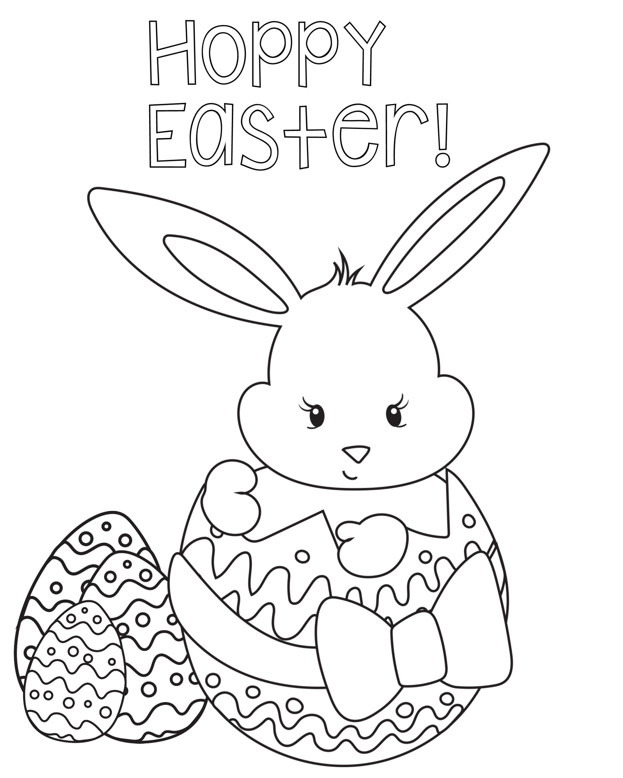 Easter Coloring Pages Free Printable
 Easter Coloring Pages for Kids Crazy Little Projects