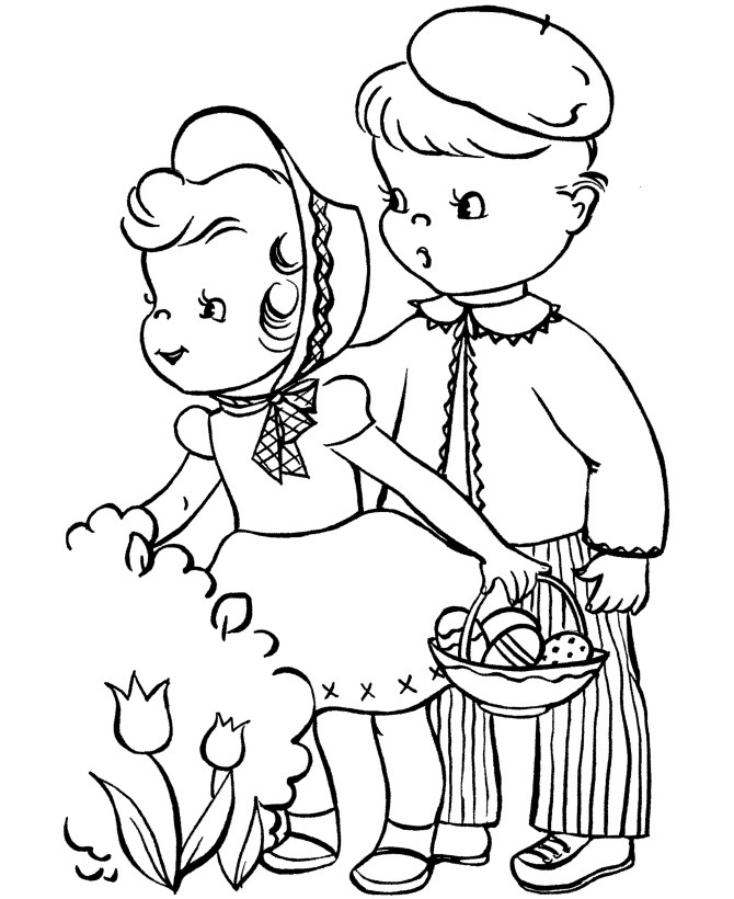 Easter Coloring Sheets For Kids
 Easter Coloring Pages For Kids