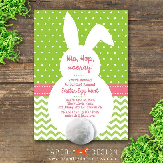 Easter Egg Hunt Birthday Party Ideas
 Easter Egg Hunt Party Invitation Printable Bunny in 2019