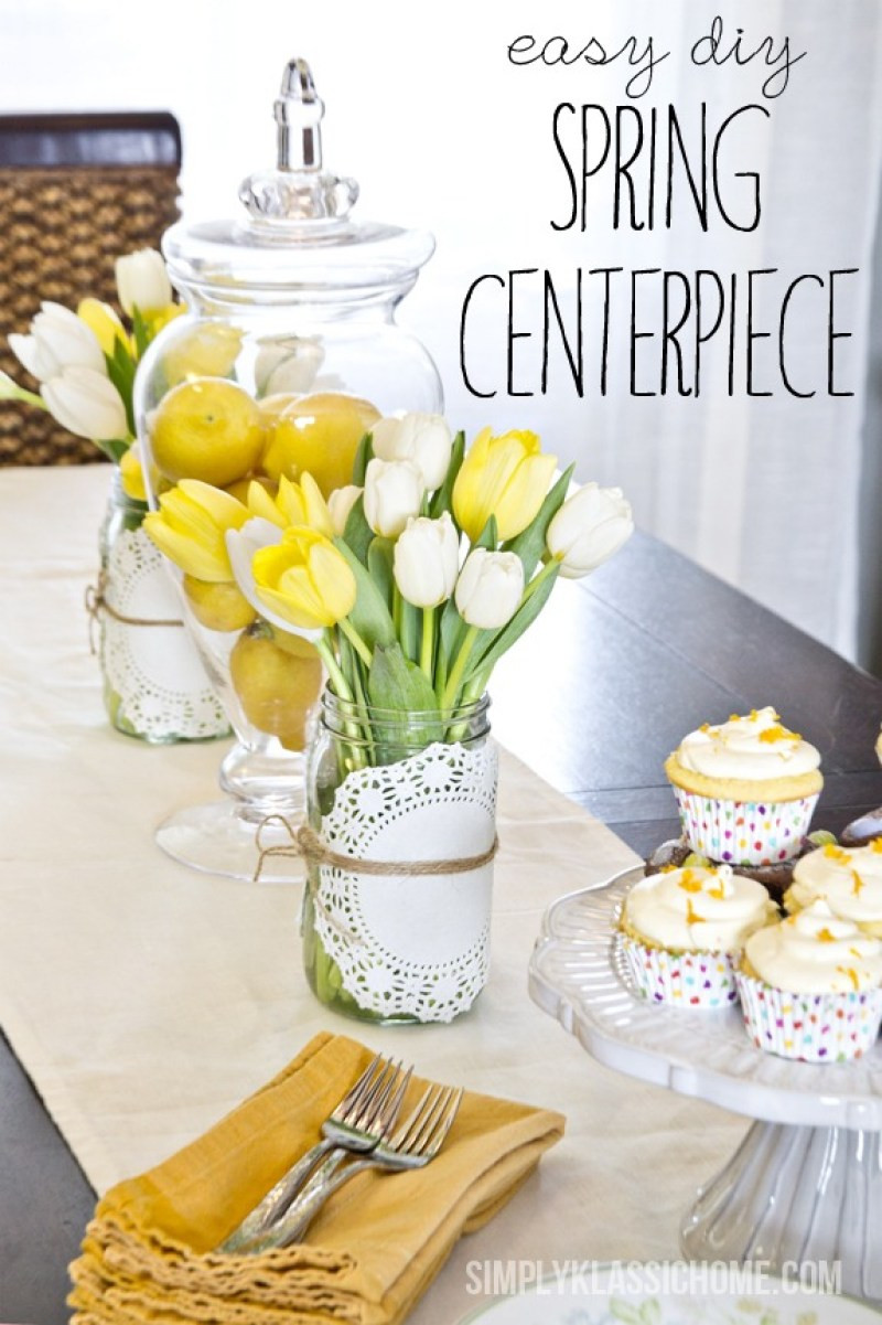 Easter Party Centerpiece Ideas
 Simple and Sweet DIY Easter Party Decorations on Love the Day