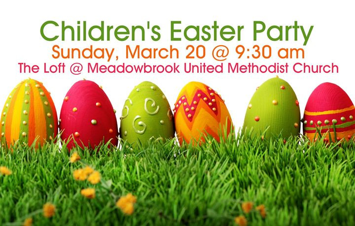 Easter Party Ideas For Church
 Childrens Easter Party at Meadowbrook United Methodist