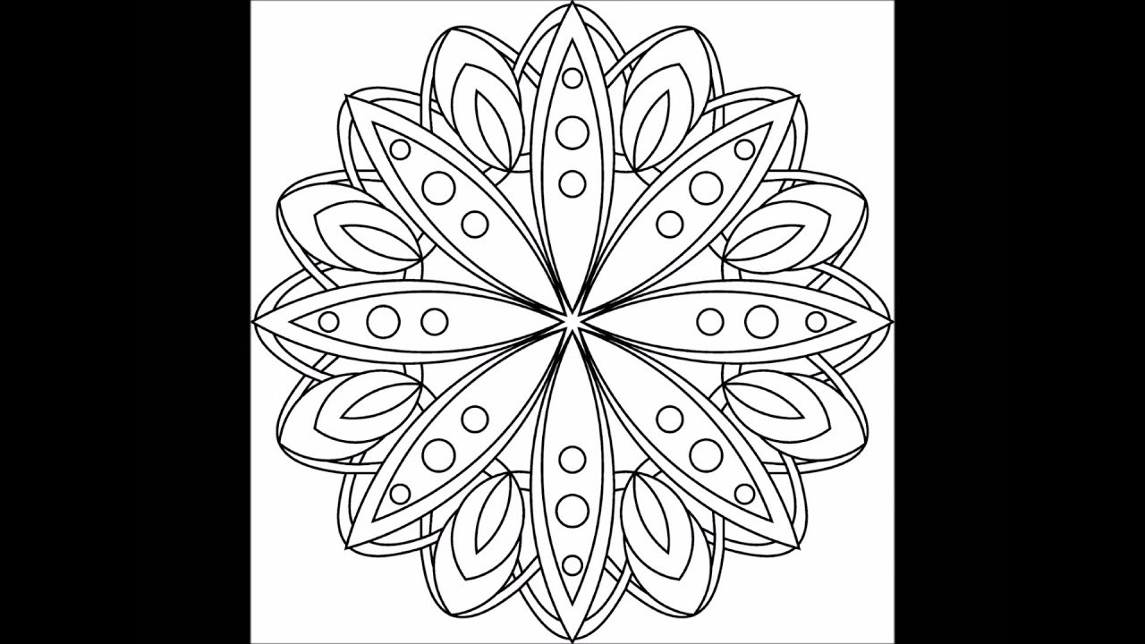 Easy Adult Coloring Pages
 Simple Patterns Adult Coloring Book Preview