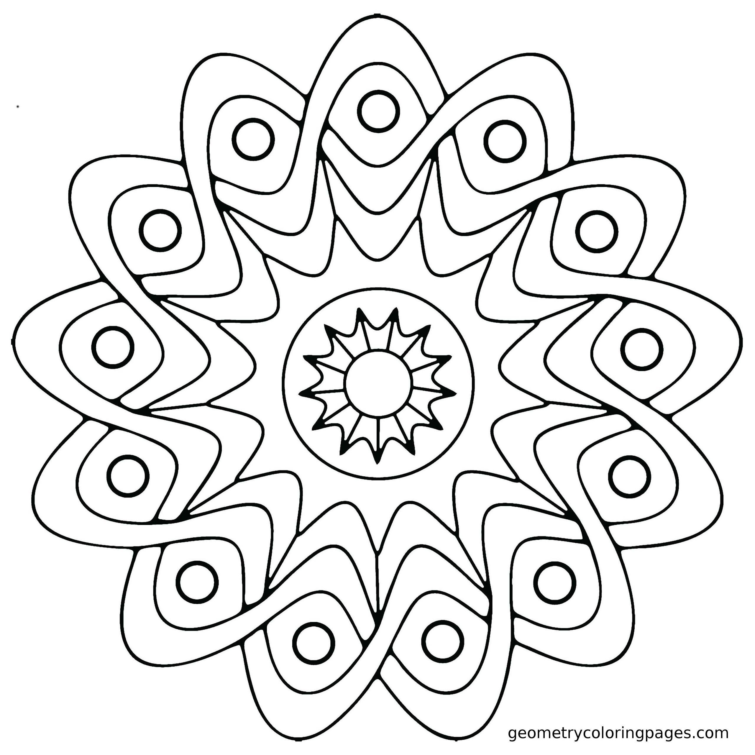 Easy Adult Coloring Pages
 Mandala Coloring Pages Easy Mandala Coloring Pages