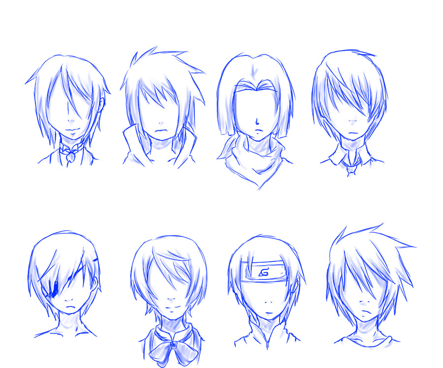 Easy Anime Hairstyles
 Anime Drawing Easily Step By Step on We Heart It