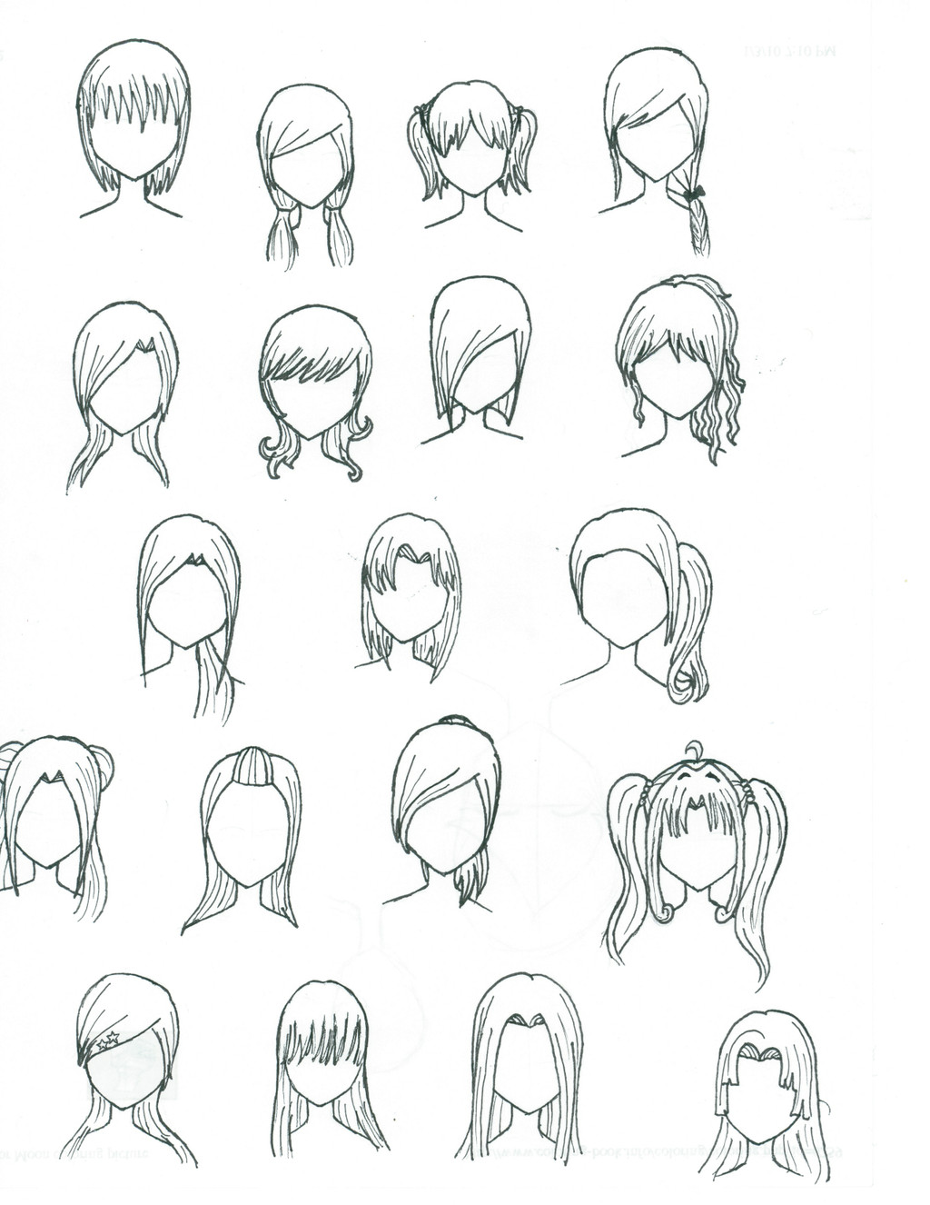 Easy Anime Hairstyles
 Anime Girl Hair by AnimeFreak493 on DeviantArt