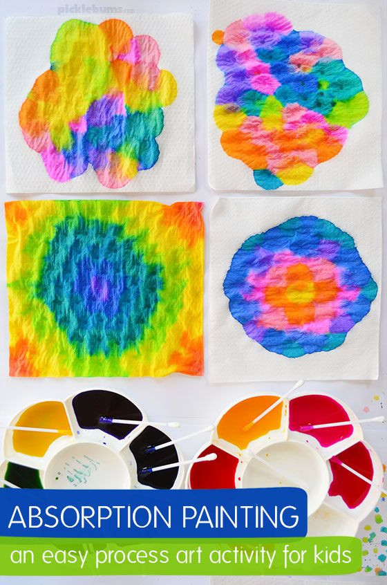 Easy Art Activities Preschoolers
 Absorption Painting An Easy Process Art Activity