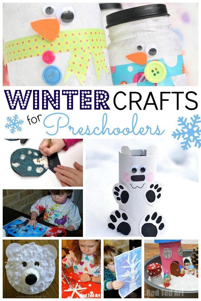 Easy Art Activities Preschoolers
 Easy Winter Crafts for Preschoolers Red Ted Art