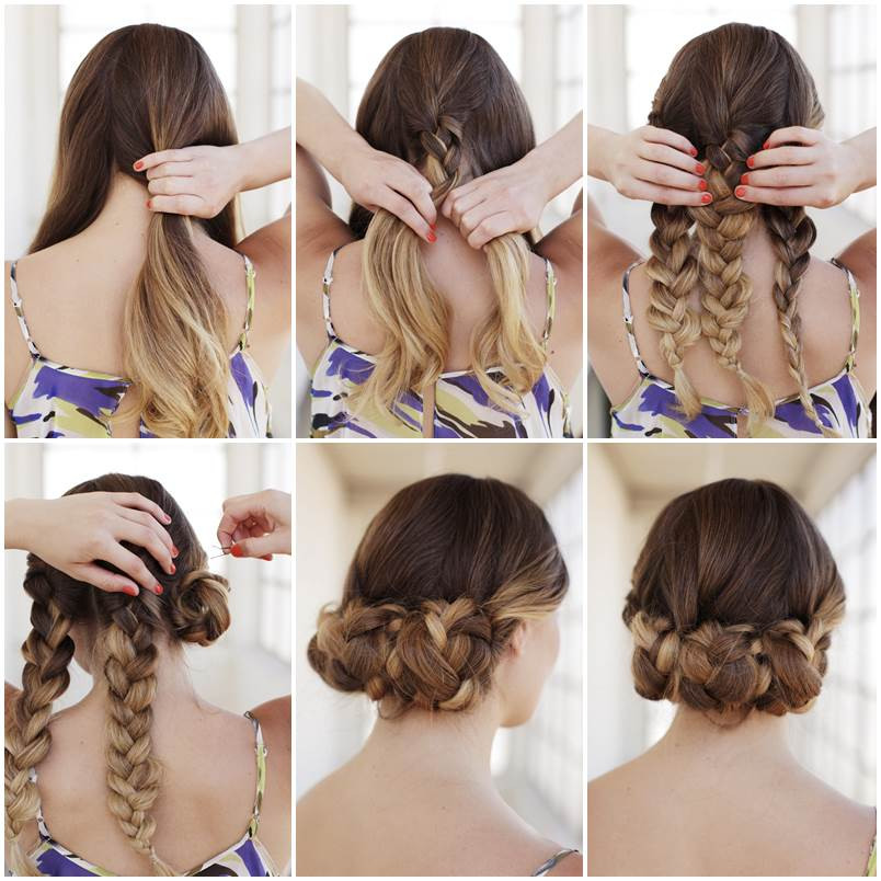 Easy Braided Hairstyles To Do Yourself
 Creative Ideas DIY Easy Braided Updo Hairstyle
