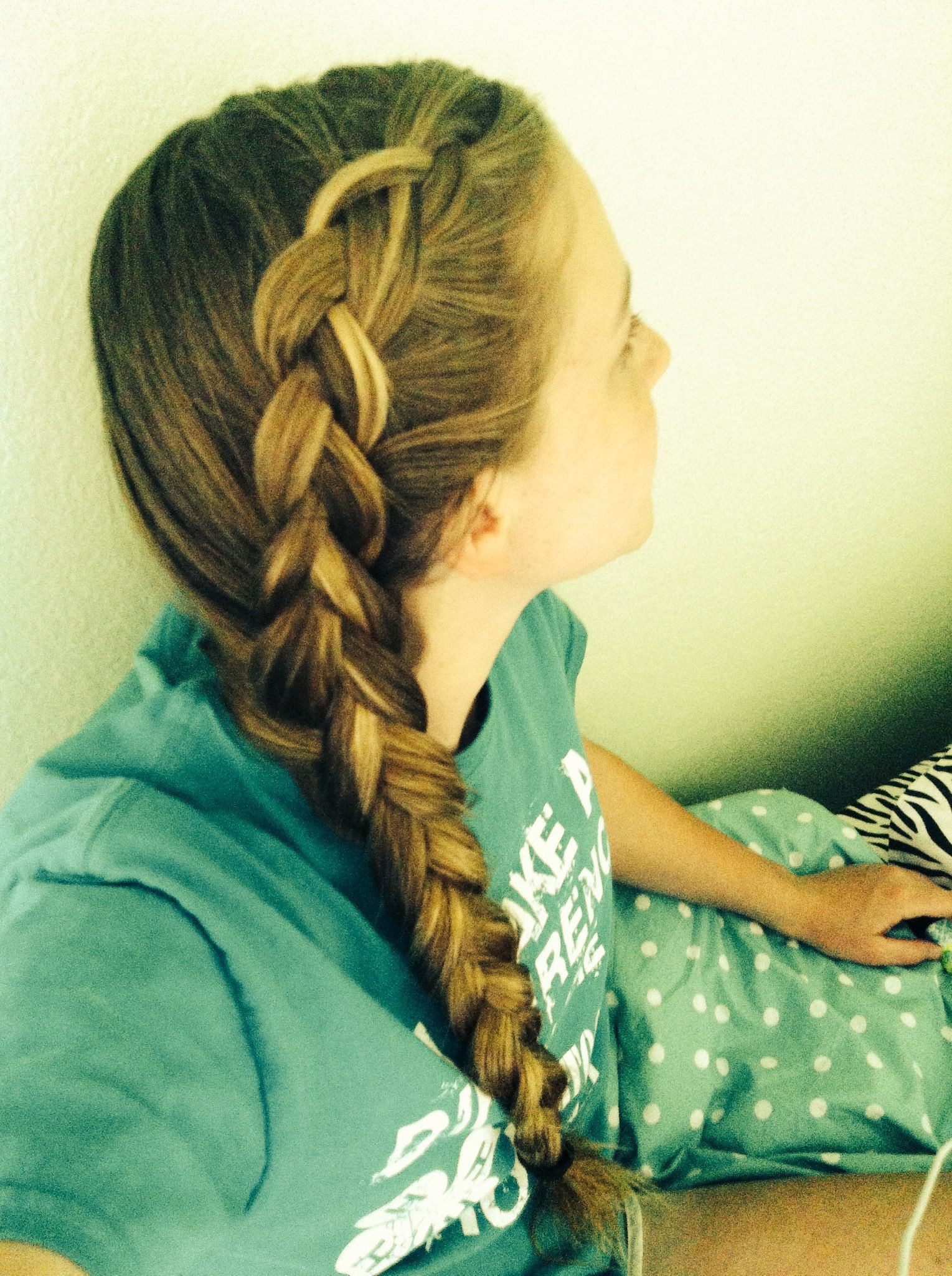 Easy Braided Hairstyles To Do Yourself
 French dutch braid on the side Easy to do on yourself
