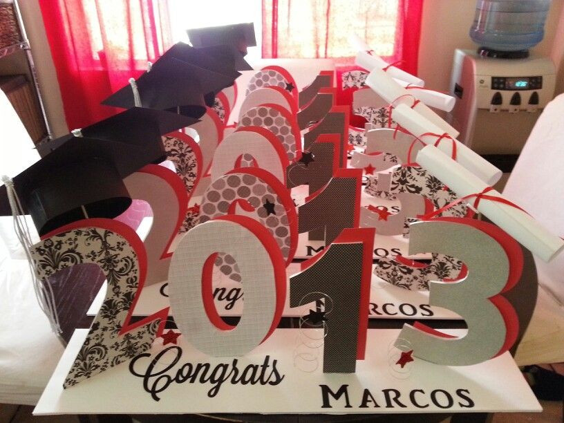 Easy Centerpiece Ideas For Graduation Party
 Graduation table centerpieces to order email me at