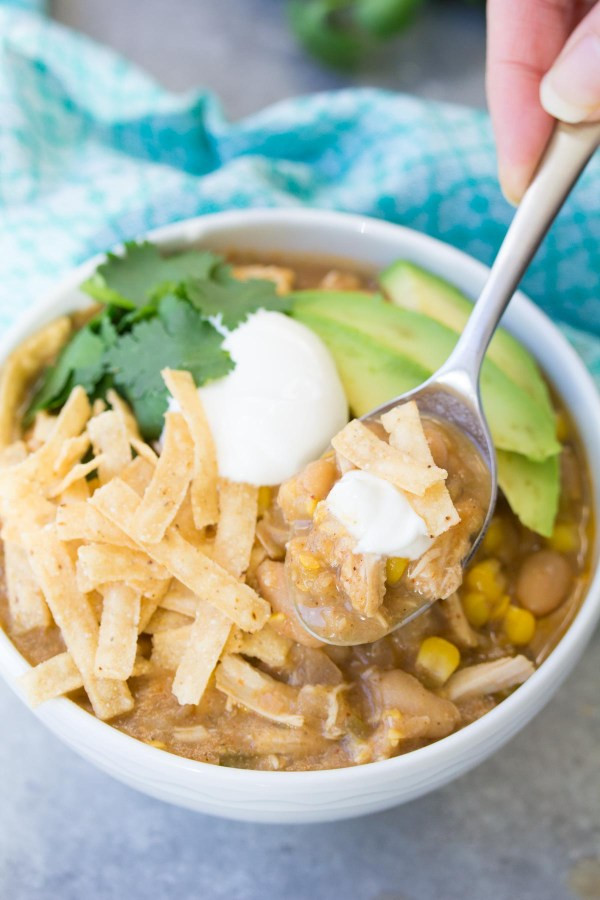 Easy Chicken Chili Slow Cooker
 Slow Cooker White Chicken Chili