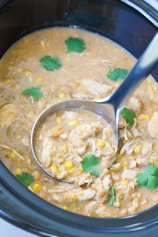Easy Chicken Chili Slow Cooker
 Slow Cooker White Chicken Chili