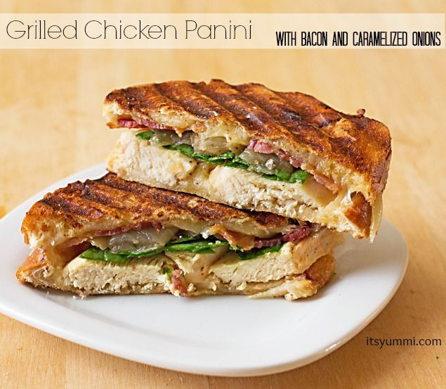 Easy Chicken Panini Recipes
 Easy Recipe Grilled Chicken Panini with Bacon and ions