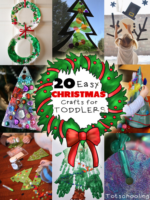 Easy Christmas Arts And Crafts
 20 Easy Christmas Crafts for Toddlers