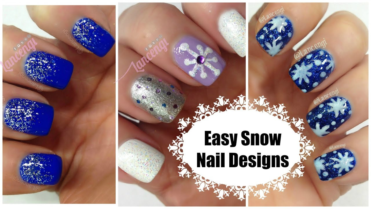 Easy Christmas Nail Ideas
 DIY Cute & Easy Snowflake Christmas Nail Polish The