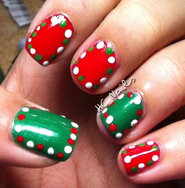 Easy Christmas Nail Ideas
 Simple Christmas Nail Art Designs All About Christmas