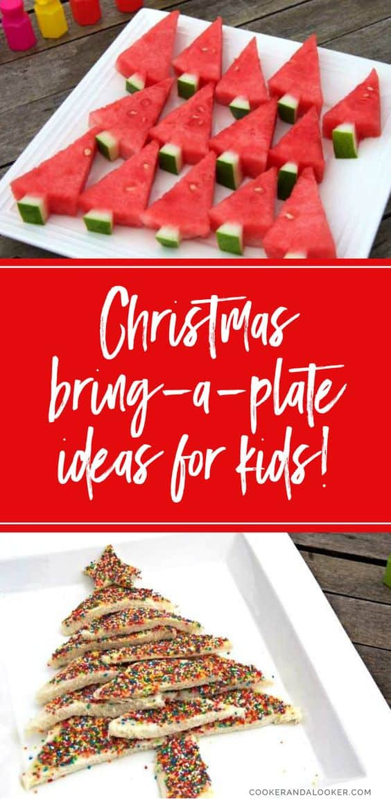 Easy Christmas Party Ideas
 three simple bring a plate Christmas ideas for kids