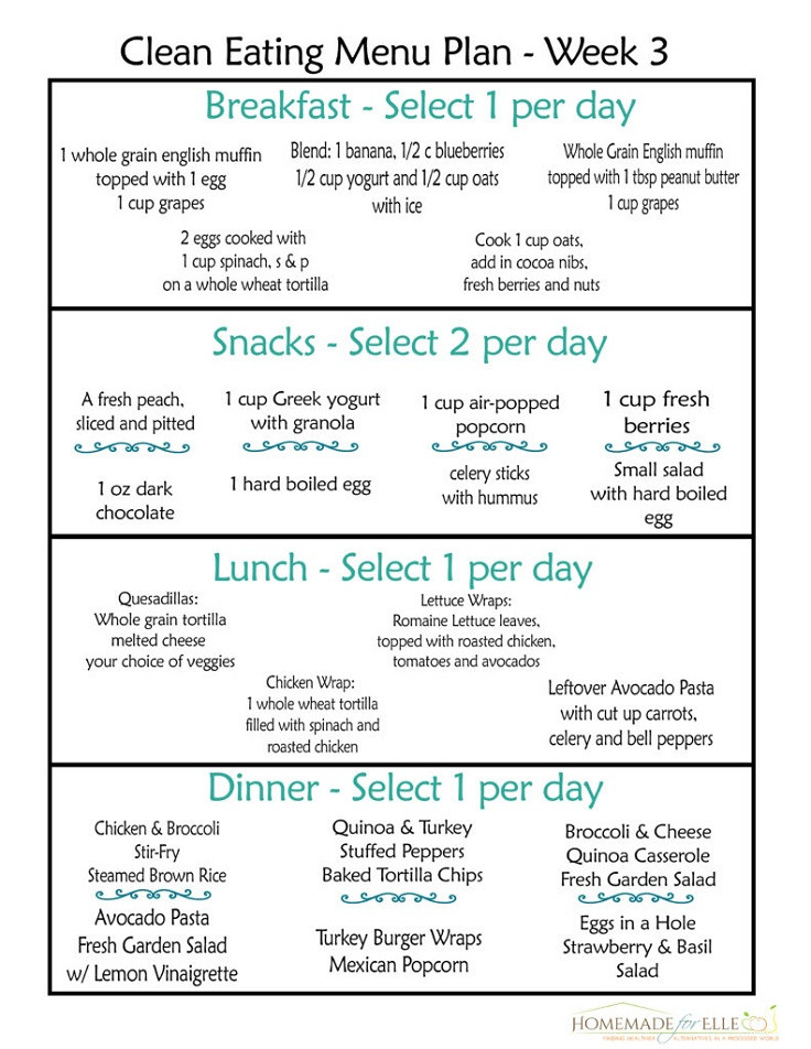 Easy Clean Eating Meal Plan
 12 Trending Clean Eating Diet Plans to Lose Weight Fast