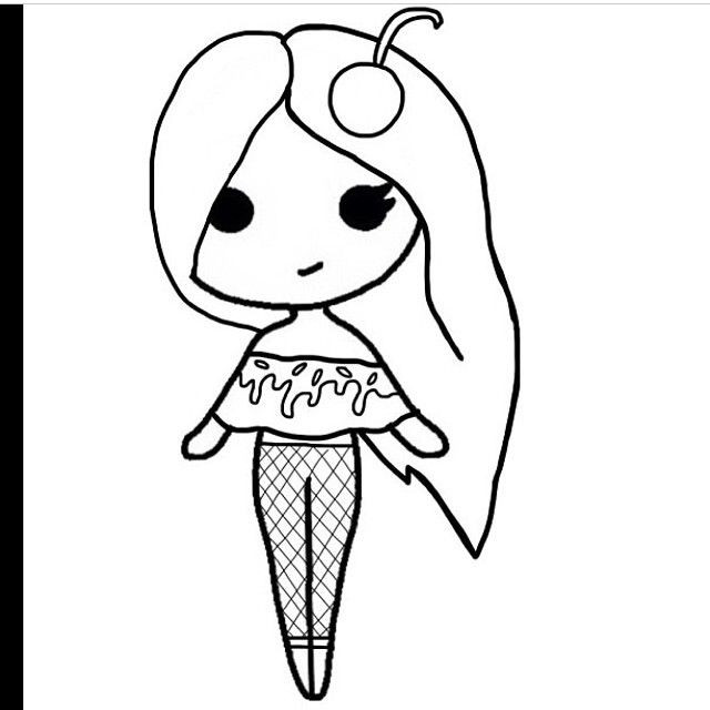 Easy Coloring Pages For Girls
 33 best Chibi templates images on Pinterest