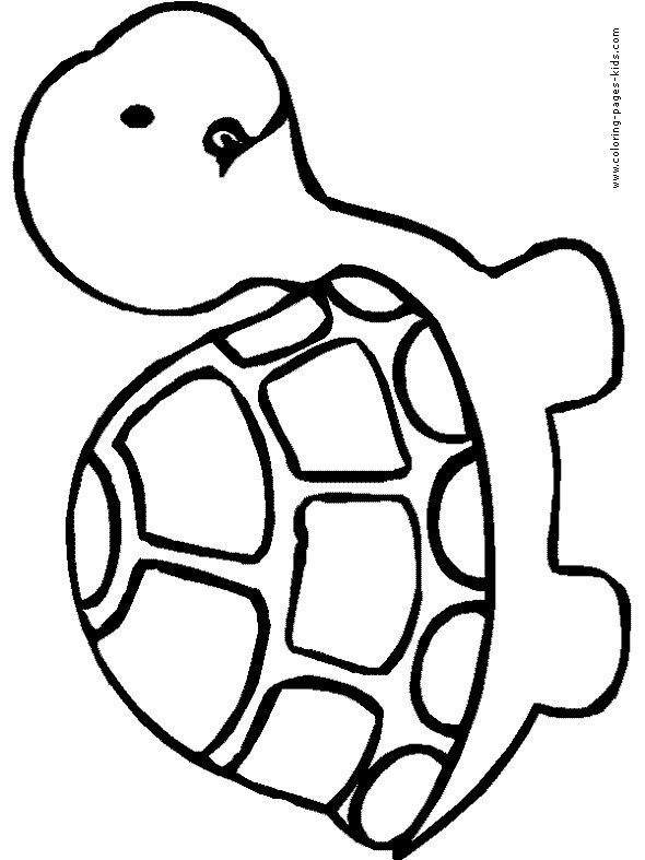 Easy Coloring Pages For Toddlers
 Cartoon Turtle Coloring Pages Cartoon Coloring Pages