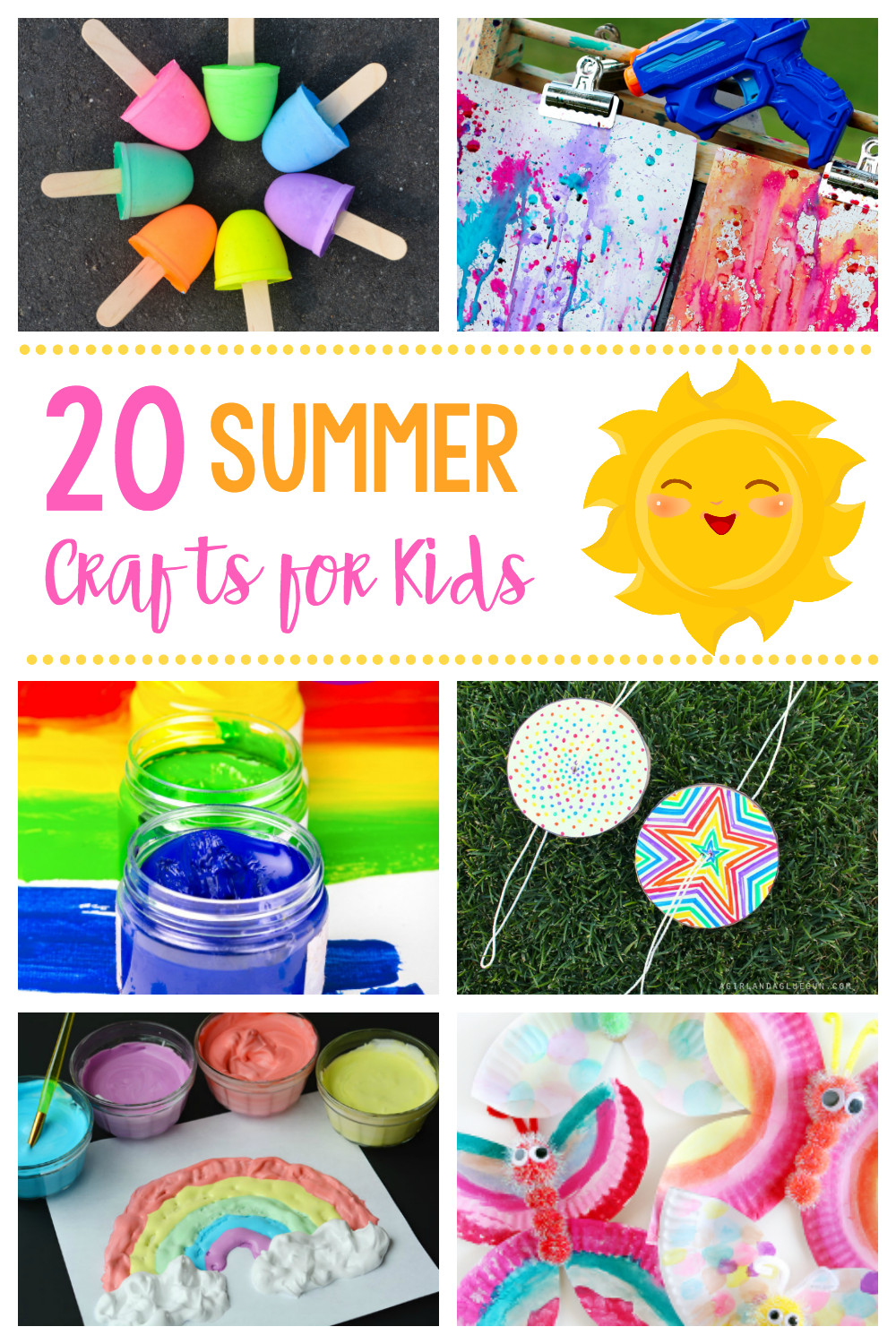 Easy Crafts For Children
 20 Simple & Fun Summer Crafts for Kids