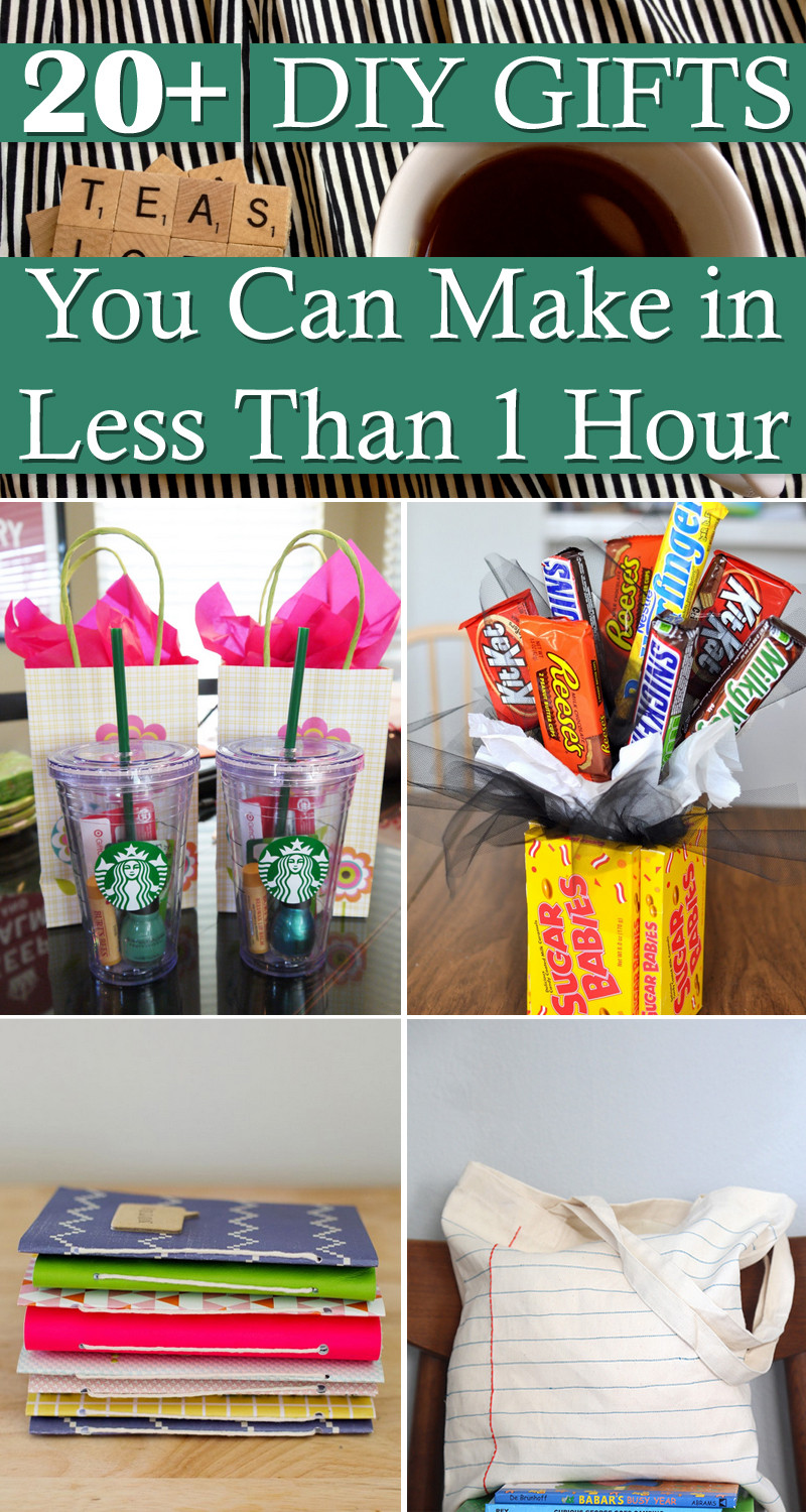Easy Diy Birthday Gifts
 20 DIY Gifts You Can Make in Less Than 1 Hour