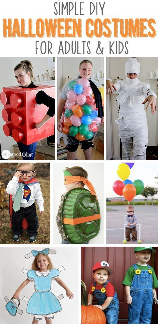 Easy DIY Costumes For Toddlers
 Simple DIY Halloween Costumes For Adults & Kids
