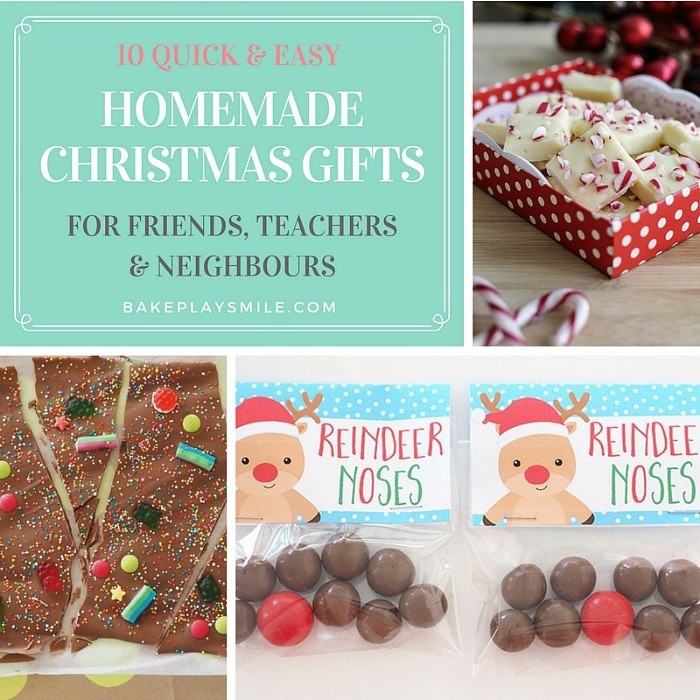 Easy DIY Gifts For Friends
 10 Quick & Easy Homemade Christmas Gifts for Teachers