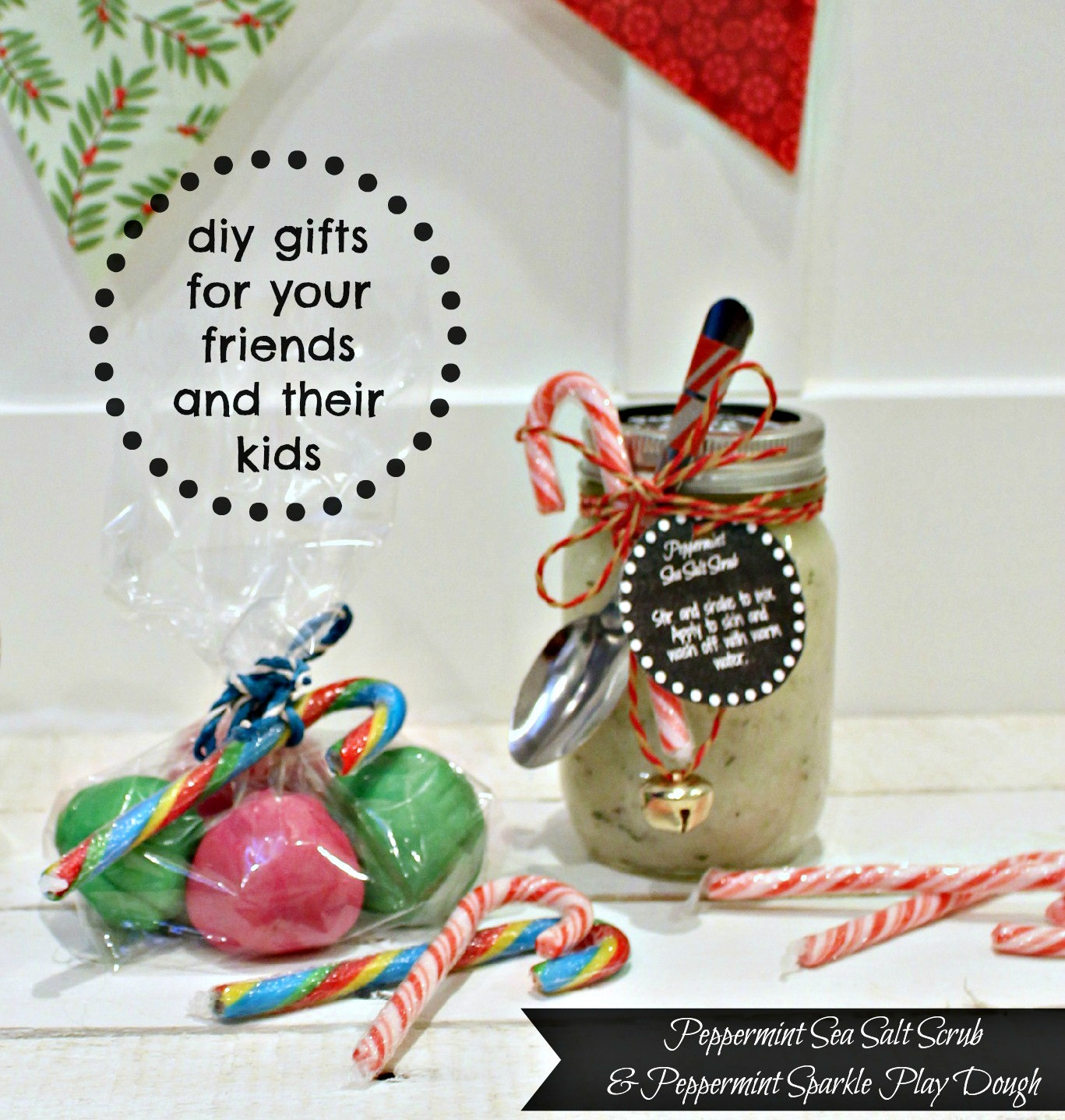 Easy DIY Gifts For Friends
 DIY Peppermint Sea Salt Scrub and Peppermint Sparkle