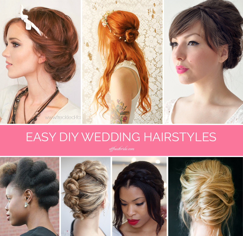 Easy Diy Haircuts
 Braids twists and buns 20 easy DIY wedding hairstyles