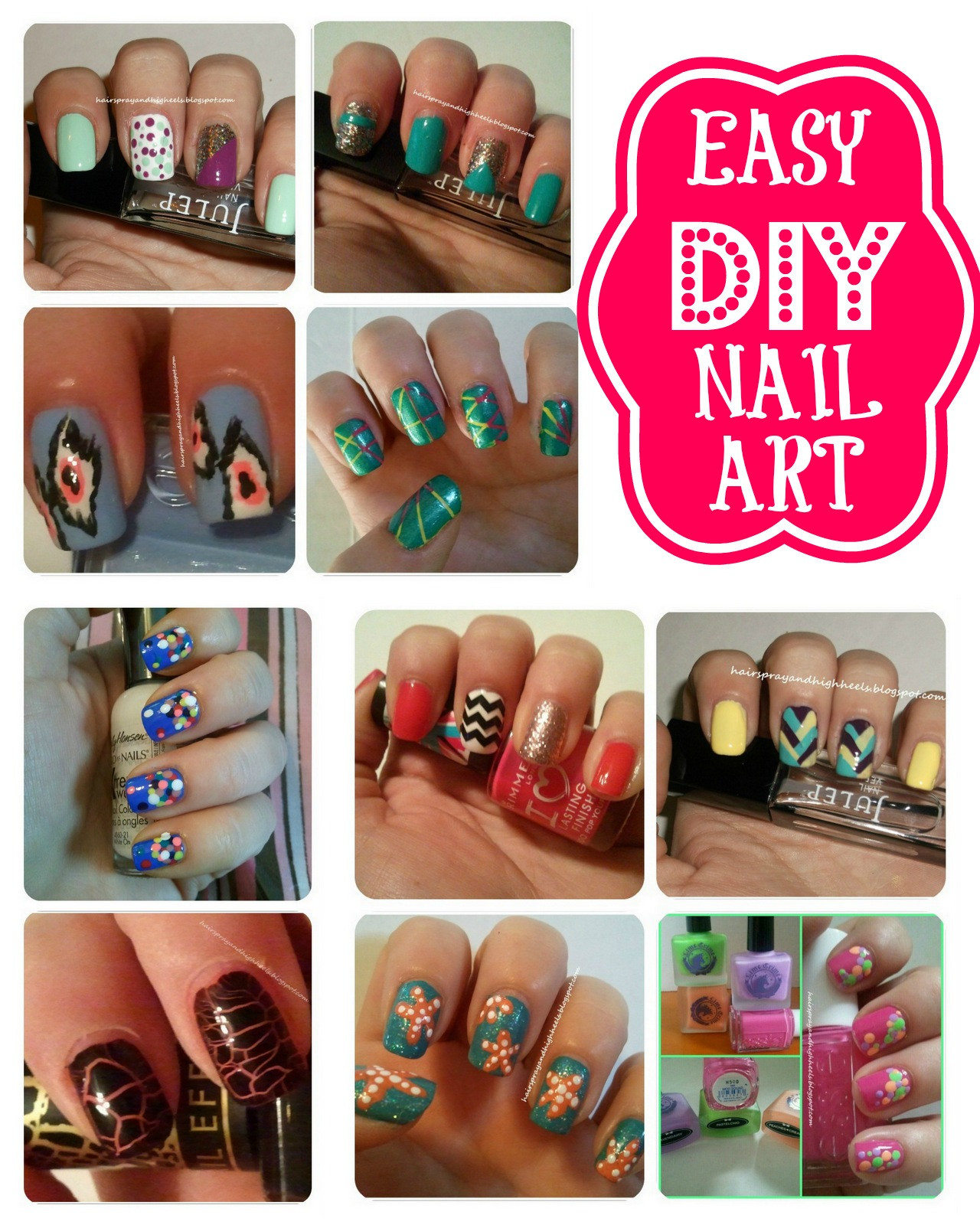 Easy Diy Nail Designs
 February 2013 Archives Hairspray and Highheels