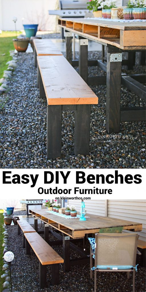 Easy DIY Outdoor Furniture
 Easy DIY Benches Outdoor Furniture Kleinworth & Co