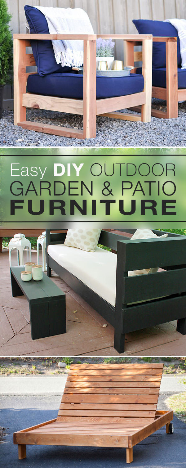 Easy DIY Outdoor Furniture
 Easy DIY Outdoor Garden & Patio Furniture