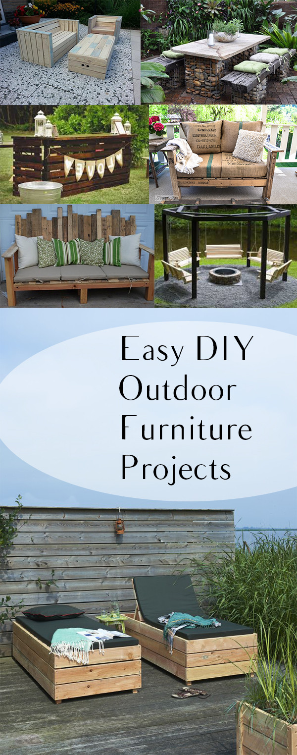 Easy DIY Outdoor Furniture
 Easy DIY Garden and Outdoor Furniture Ideas