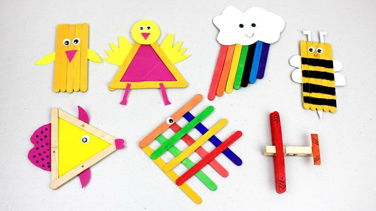 Easy For Kids
 Easy Popsicle Stick Crafts for Kids To Do At Home