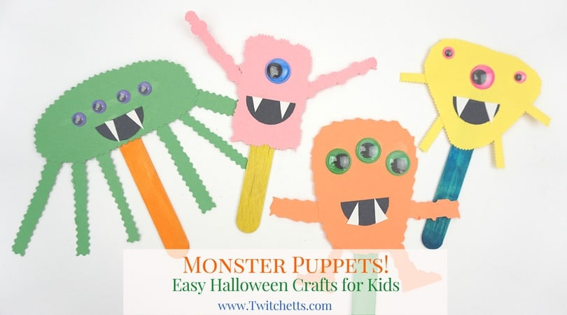 Easy For Kids
 How to make a simple construction paper monster craft