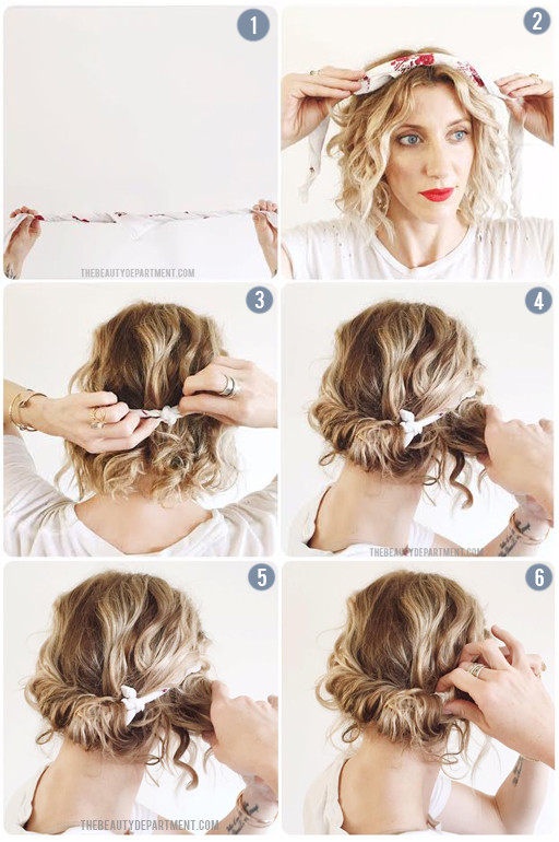 Easy Hairstyle For Long Thin Hair
 scarf hair tutorial the beauty department