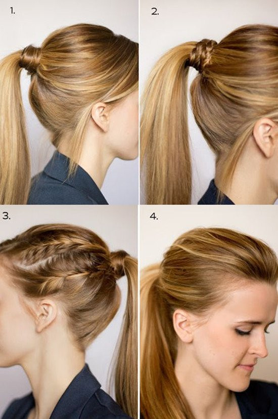 Easy Hairstyle For Medium Hair
 Chic Ponytail Hairstyles for Medium Length Hair FMag