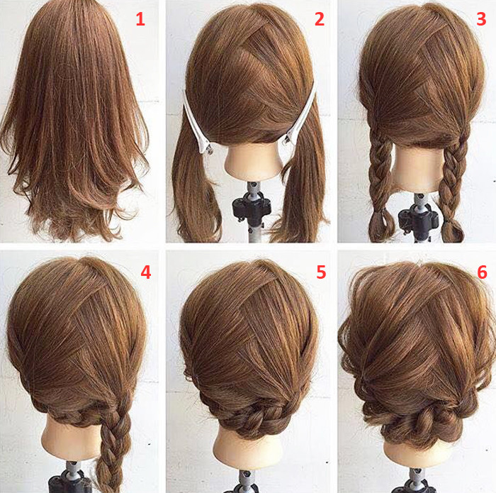 Easy Hairstyle Steps
 Easy Step By Step Hairstyles For Medium Hair